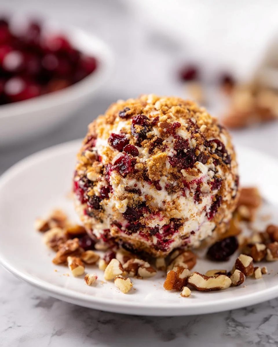 Cranberry Pecan Cheese Ball - detail 3