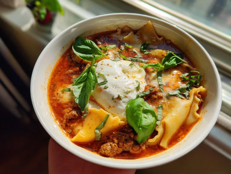 Crockpot Lasagna Soup