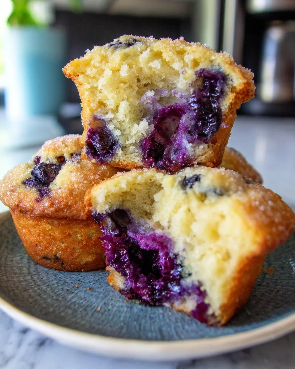 Easy Jumbo Blueberry Muffins - detail 3