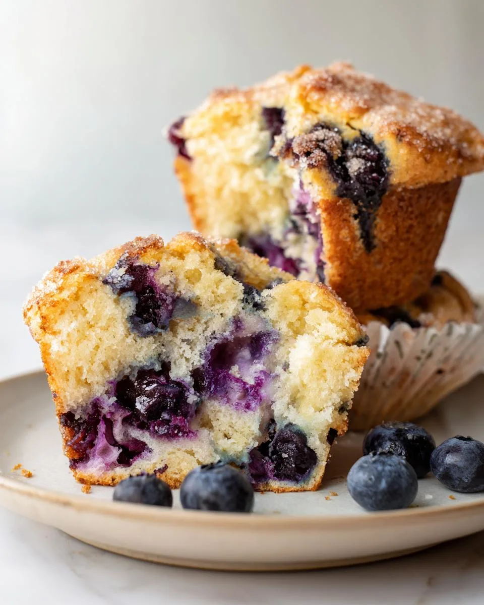 Easy Jumbo Blueberry Muffins - detail 4