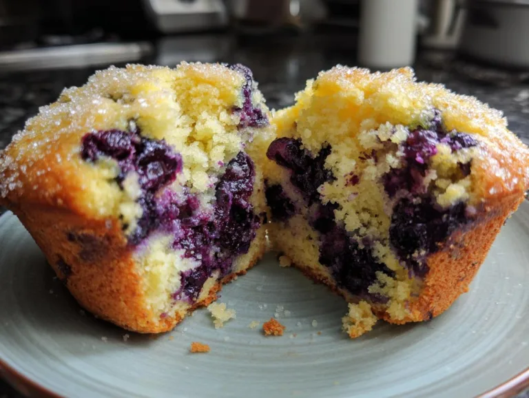 Easy Jumbo Blueberry Muffins