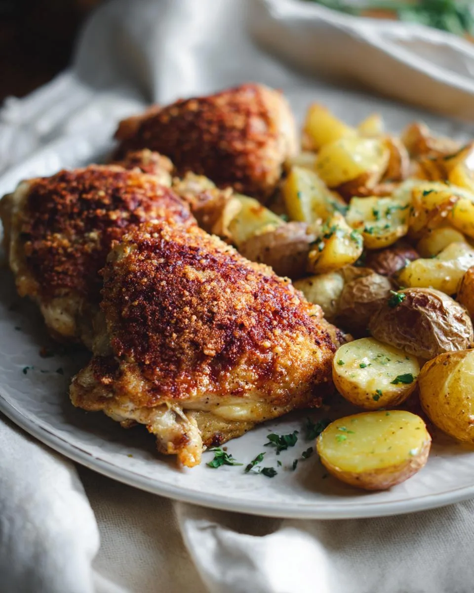 Garlic Parmesan Chicken and Potatoes - detail 3