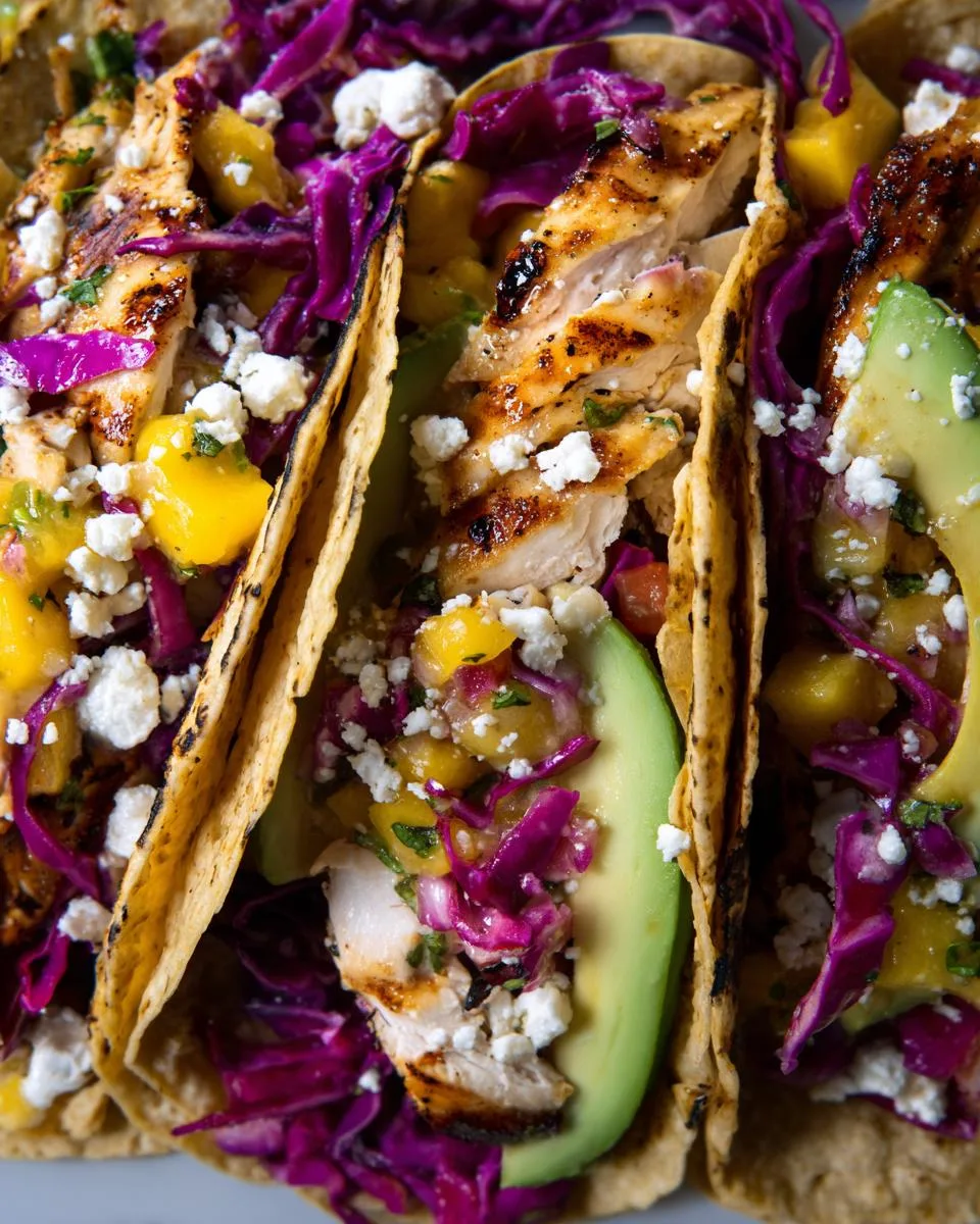 Grilled Chicken Tacos with Mango Salsa - detail 3