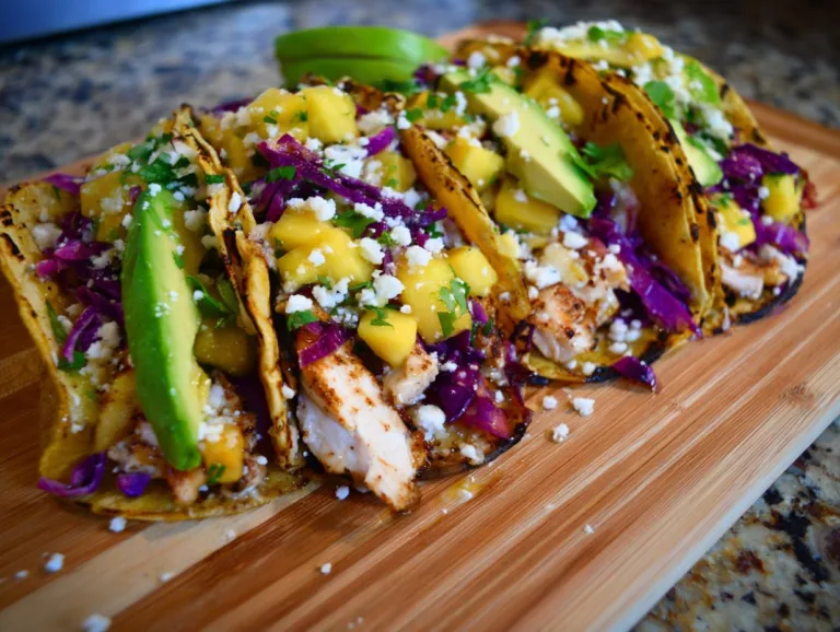 Grilled Chicken Tacos with Mango Salsa