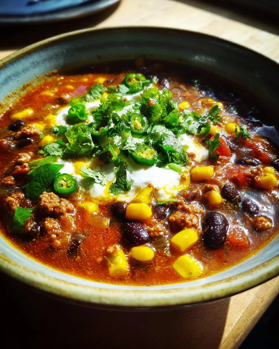 High Protein Taco Soup - detail 4