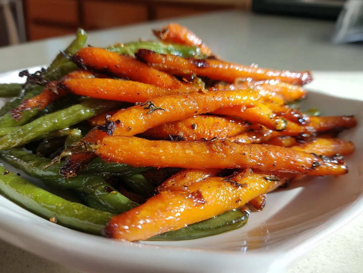 Irresistible Honey Glazed Carrots and Green Beans Recipe