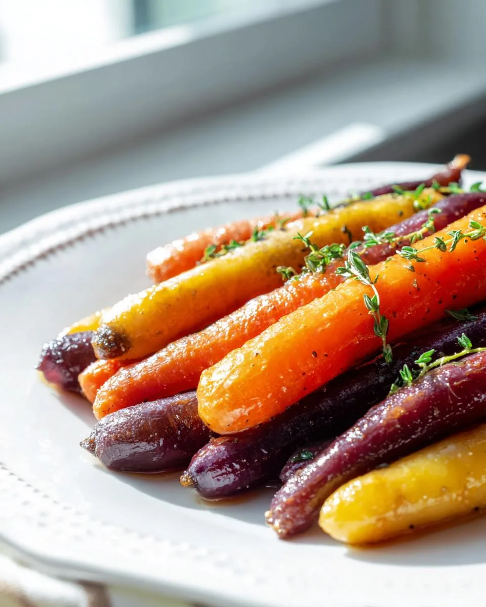 Honey Roasted Rainbow Carrots - detail 3