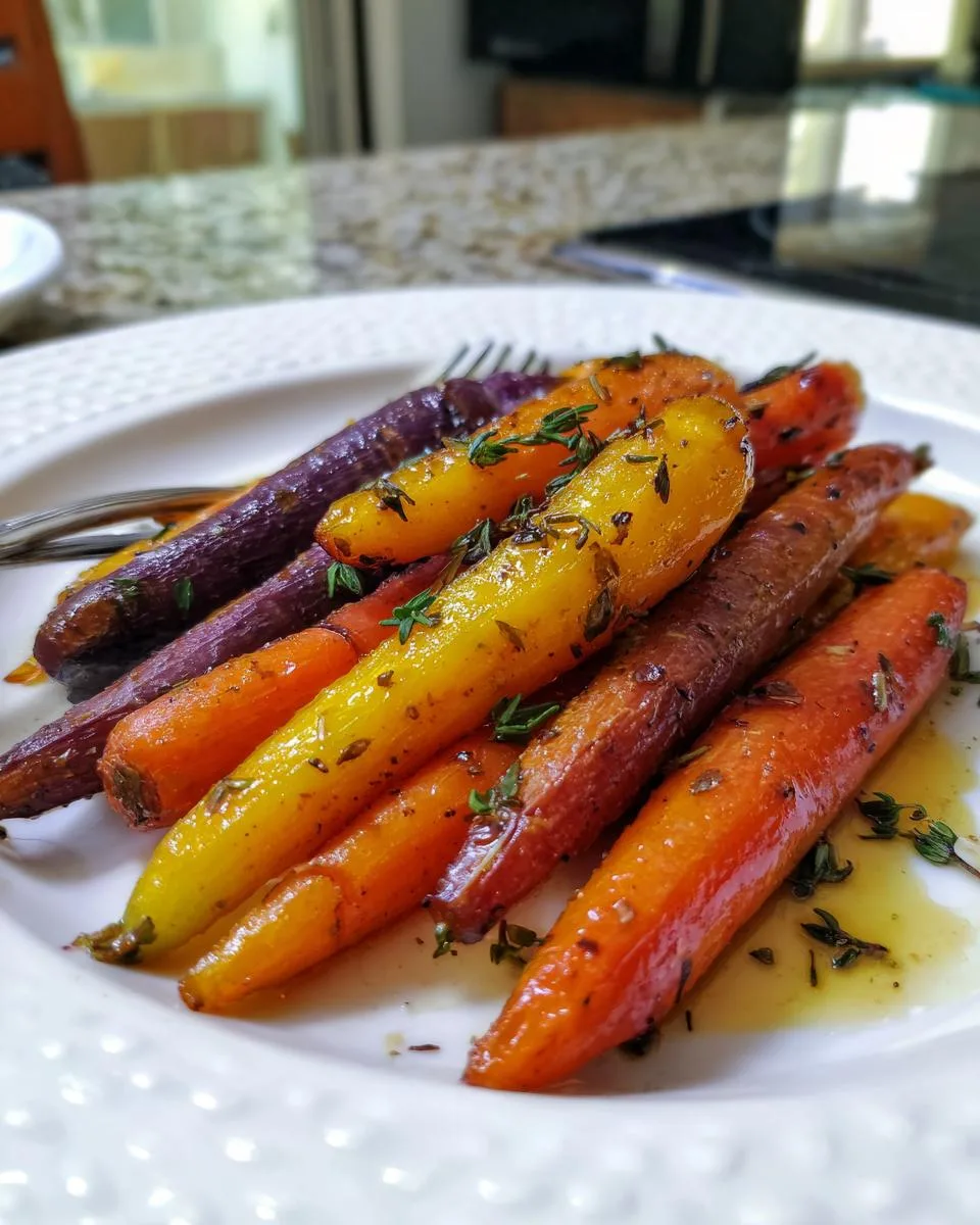 Honey Roasted Rainbow Carrots - detail 4