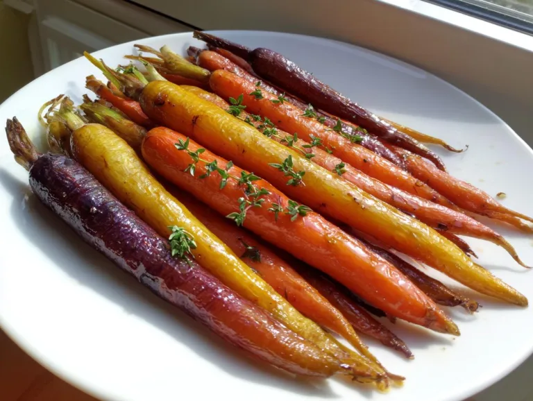 Honey Roasted Rainbow Carrots