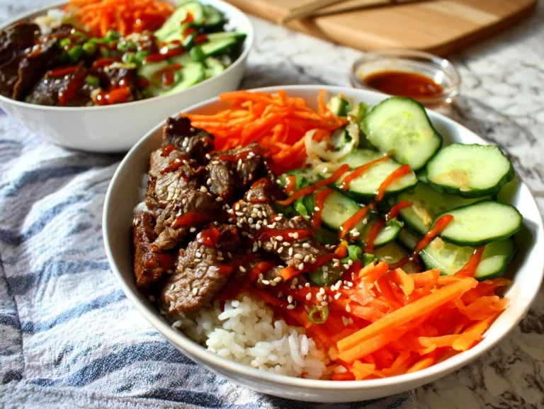 Korean BBQ Steak Bowls