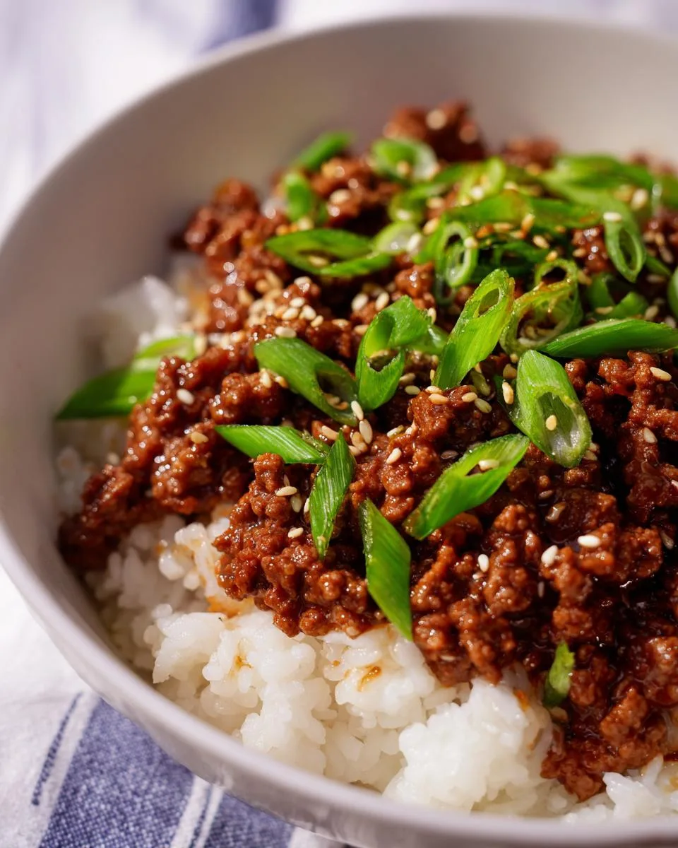 Korean Ground Beef Bowl - detail 3