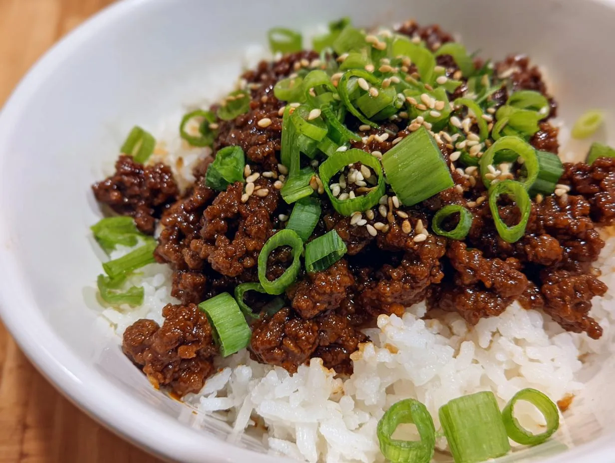 30-Minute Korean Ground Beef Bowl – Irresistible Bliss
