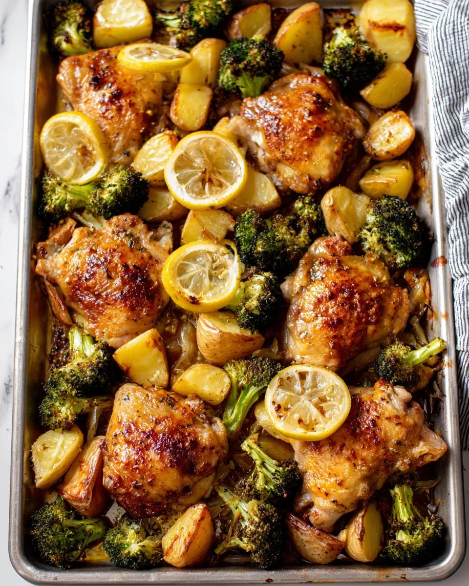 Lemon Garlic Sheet Pan Chicken - detail 3