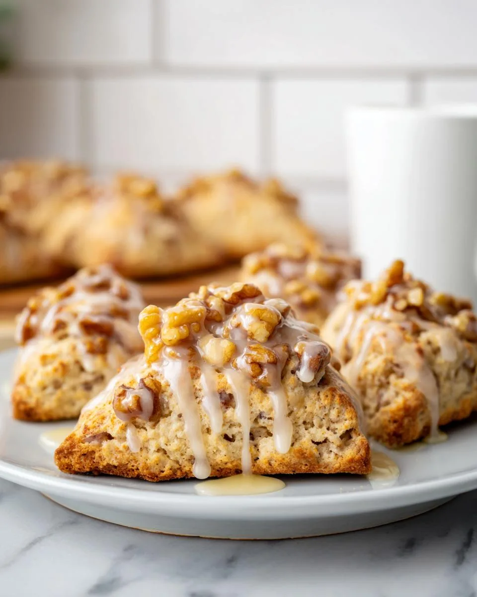 Maple Glazed Maple Walnut Scones - detail 4