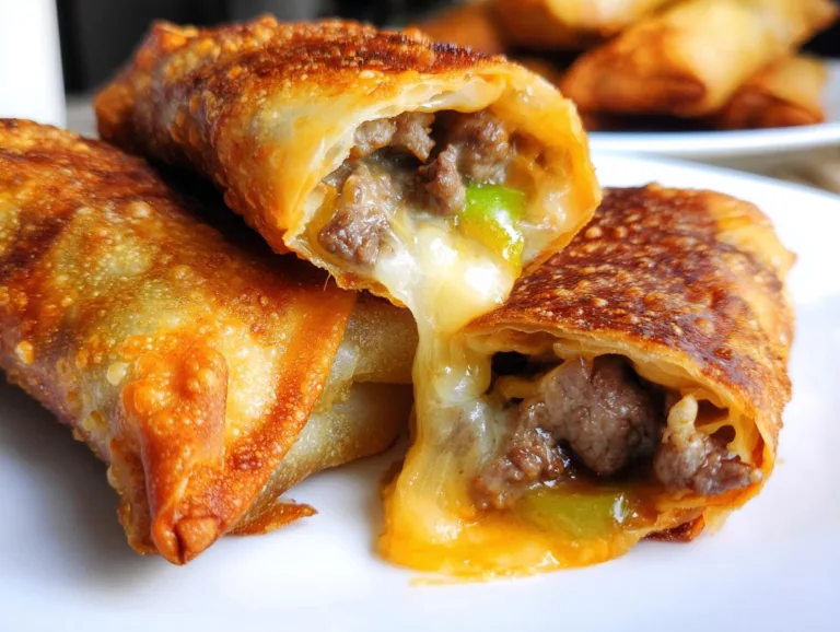 Philly Cheesesteak Egg Rolls