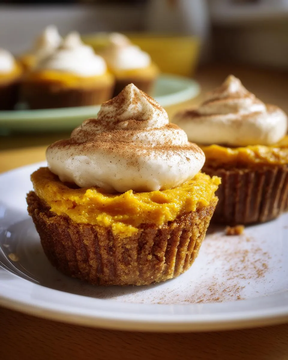 Pumpkin Cheesecake Cupcakes - detail 4