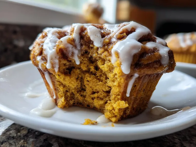 Pumpkin Cinnamon Roll Muffins