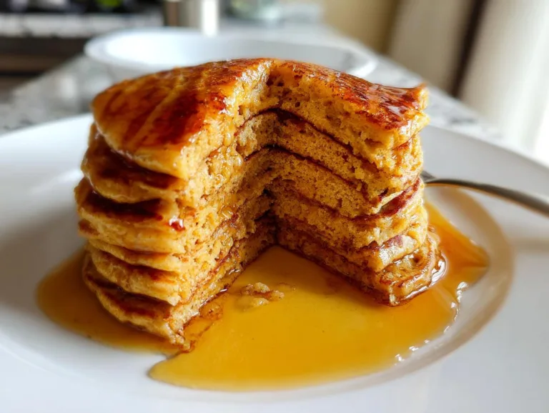 Pumpkin Cottage Cheese Pancakes