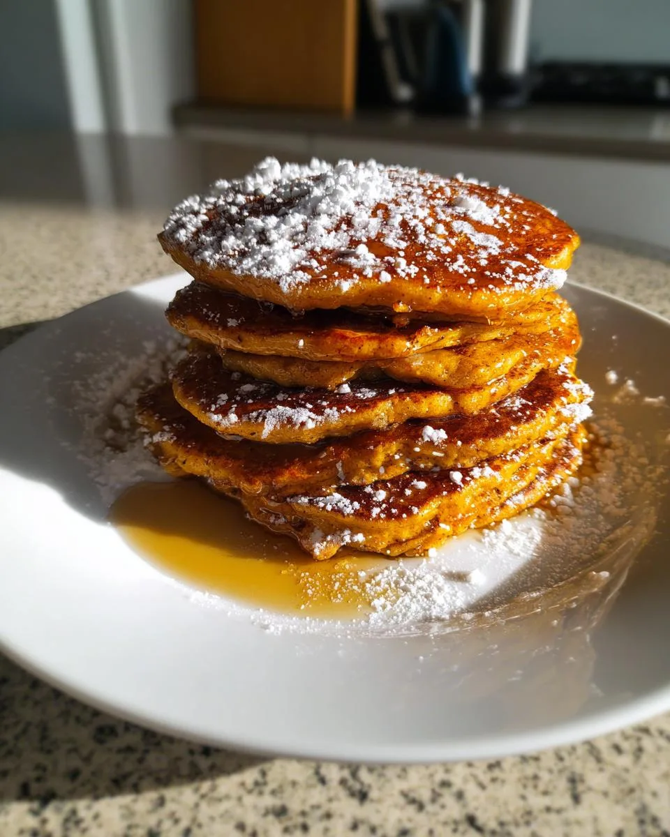 Pumpkin Spice Cottage Cheese Pancakes - detail 4