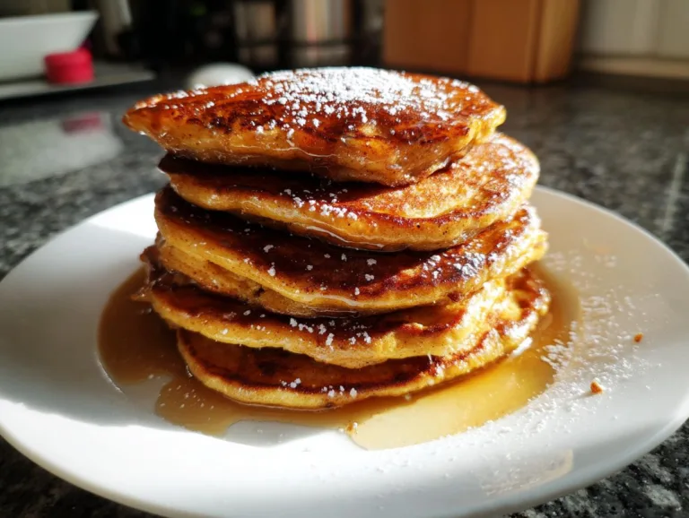 Pumpkin Spice Cottage Cheese Pancakes