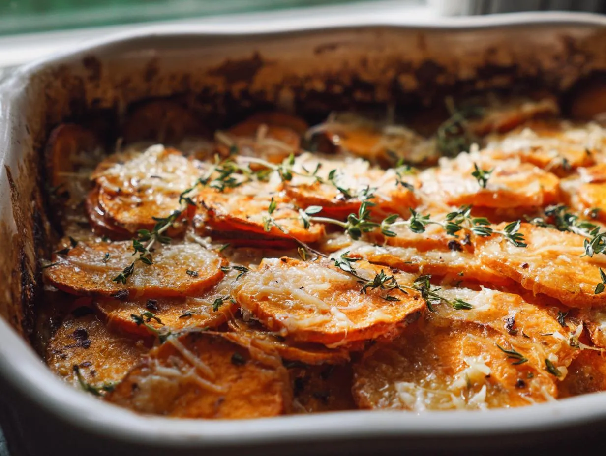 Irresistible Scalloped Sweet Potatoes in 40 Minutes