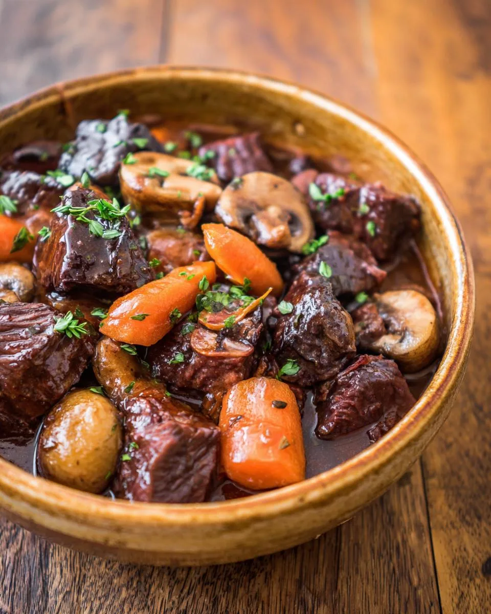 Slow Cooker Beef Bourguignon - detail 3