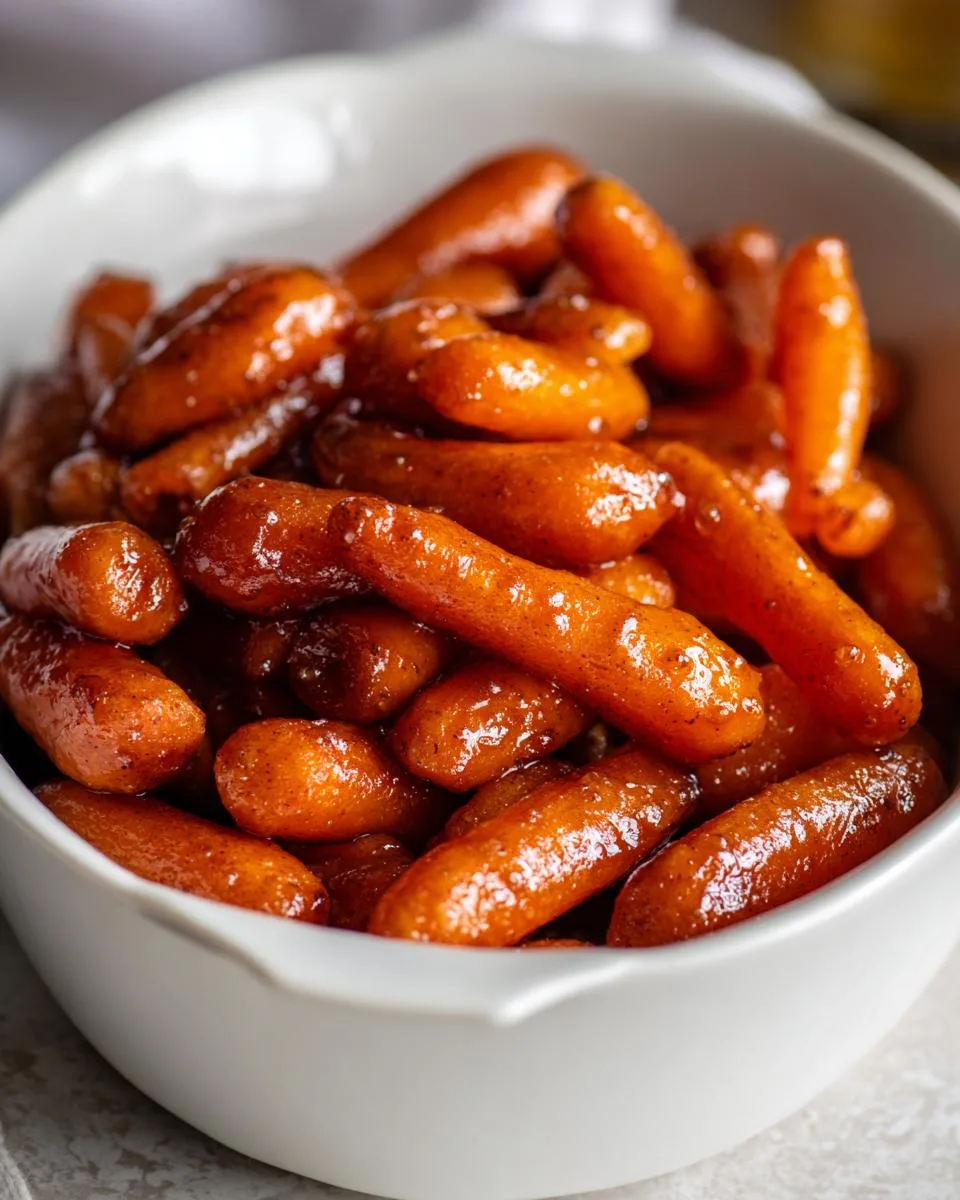 Slow Cooker Maple & Brown Sugar Glazed Carrots - detail 3