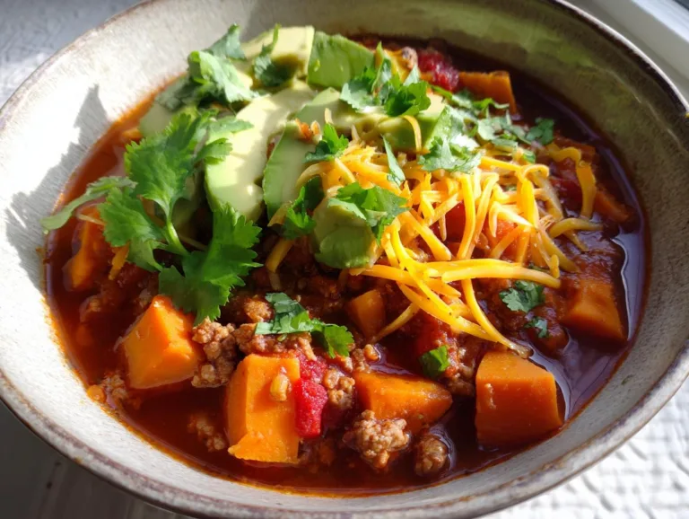 Sweet Potato Turkey Chili