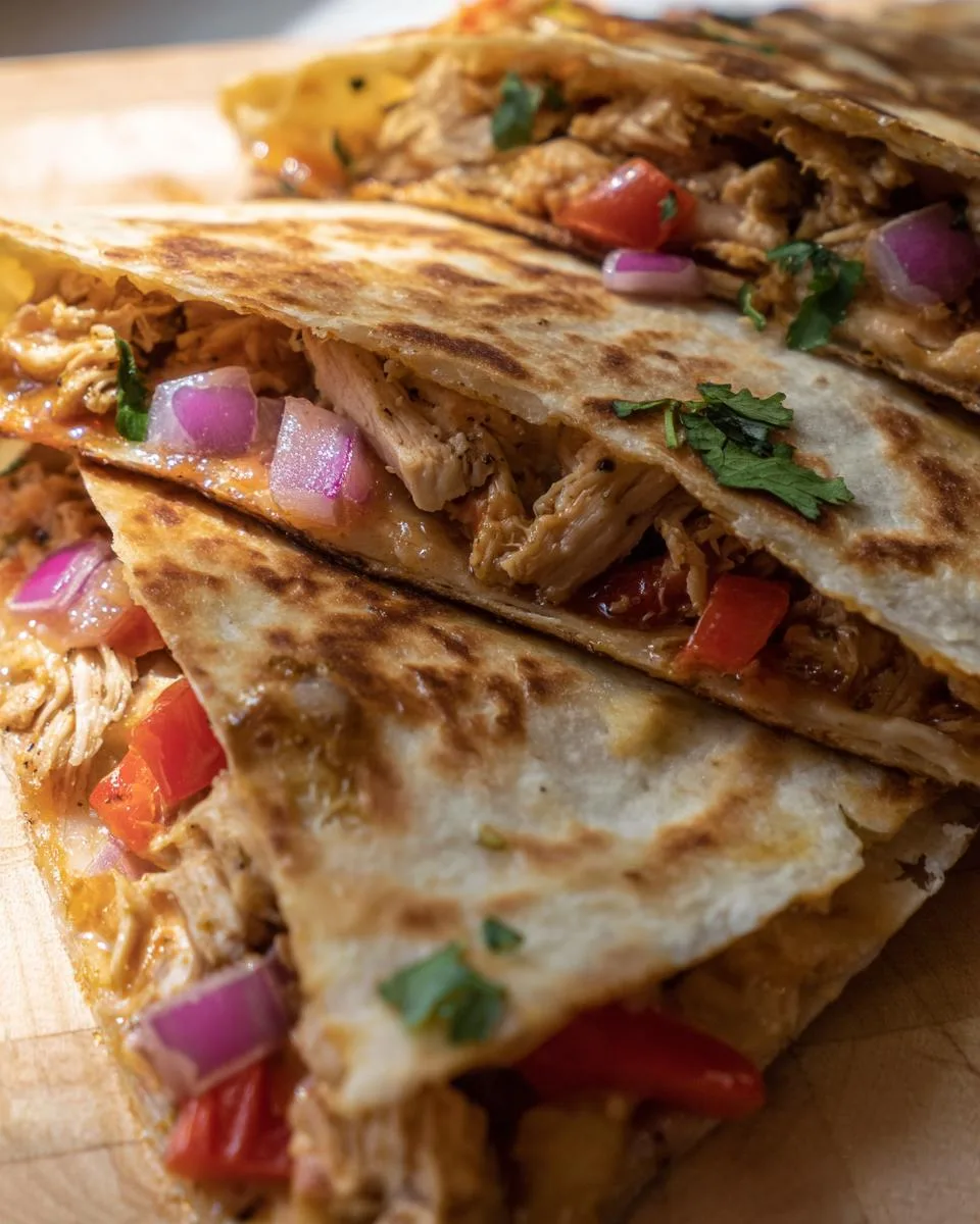 crispy chicken quesadillas - detail 3