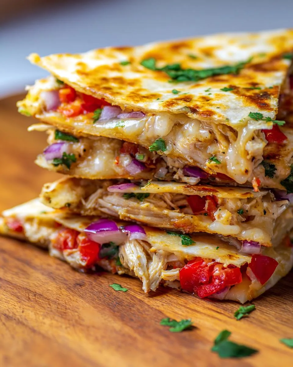 crispy chicken quesadillas - detail 4