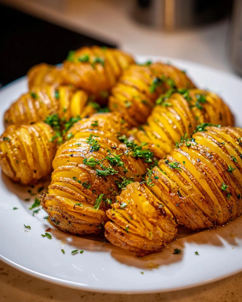 Air Fryer Hasselback Potatoes - detail 4