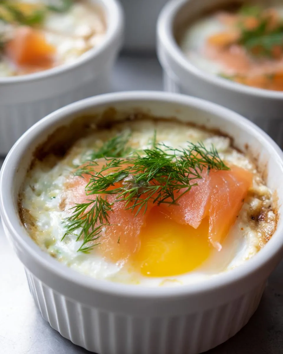 Baked Eggs with Smoked Salmon - detail 3