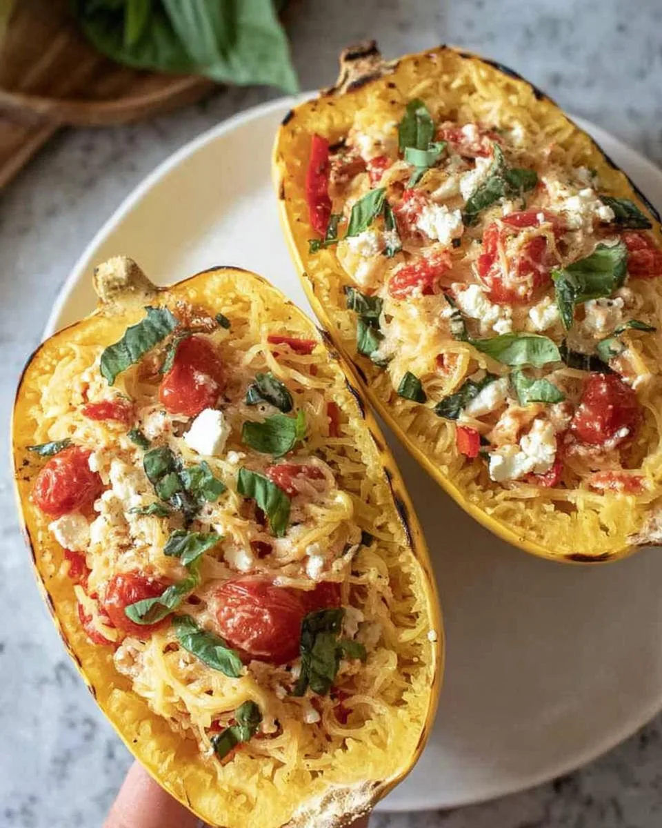 Baked Feta Spaghetti Squash With Tomato - detail 4