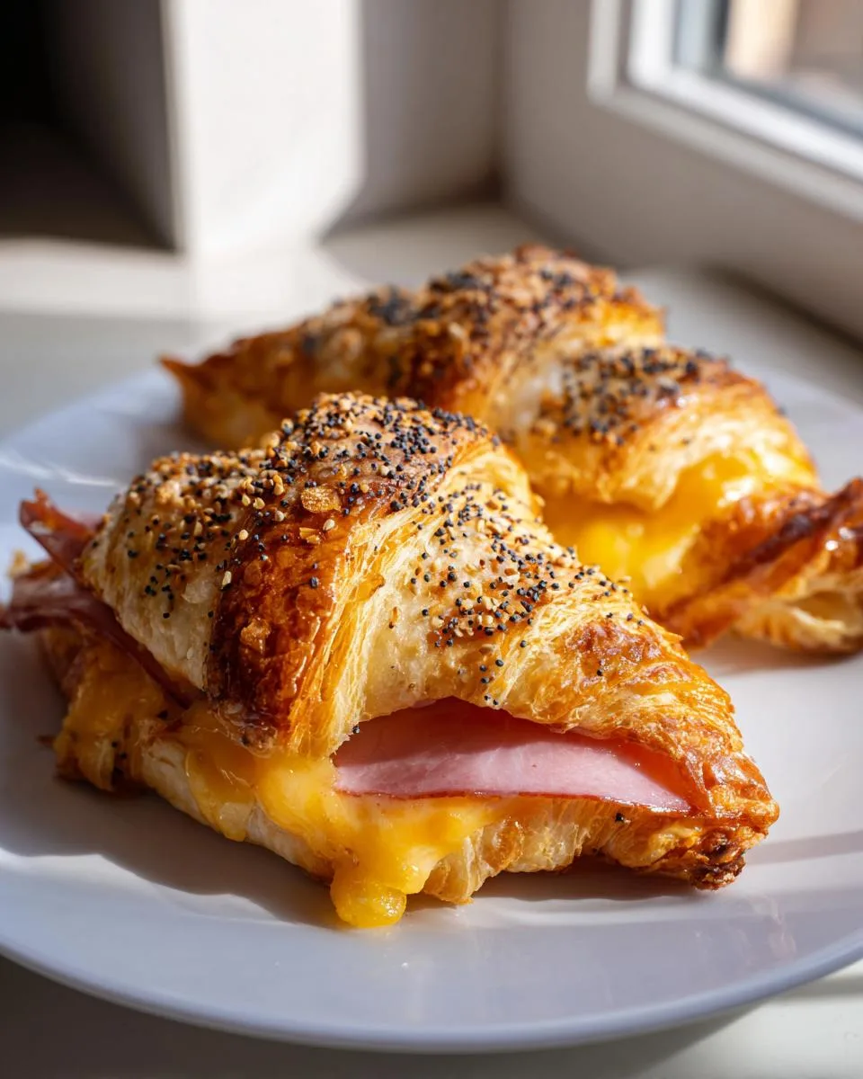 Baked Ham Cheese Croissants - detail 3