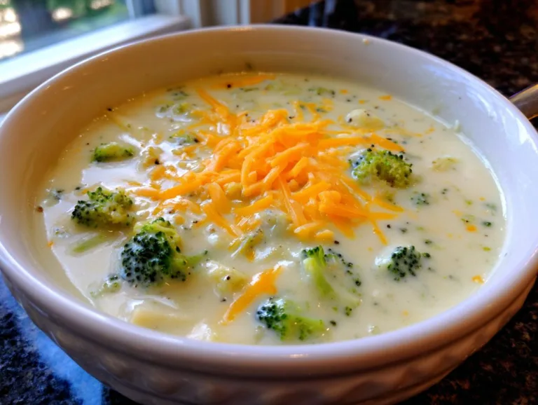 Broccoli, Cauliflower and Cheese Soup