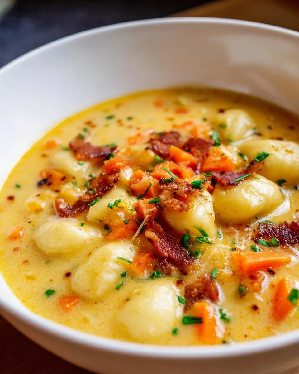 Cheddar Gnocchi Soup - detail 4