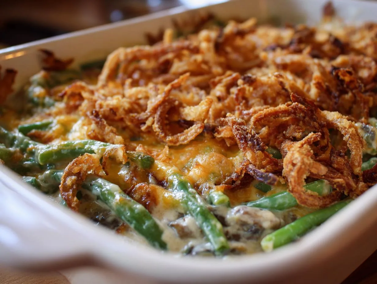 4-Step Cheesy Green Bean Casserole That’s Incredibly Yummy