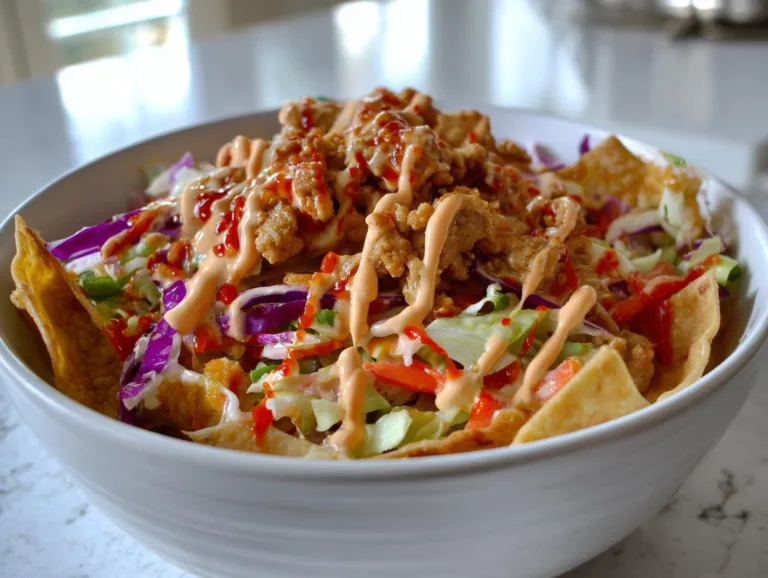 Chicken Wonton Taco Bowl