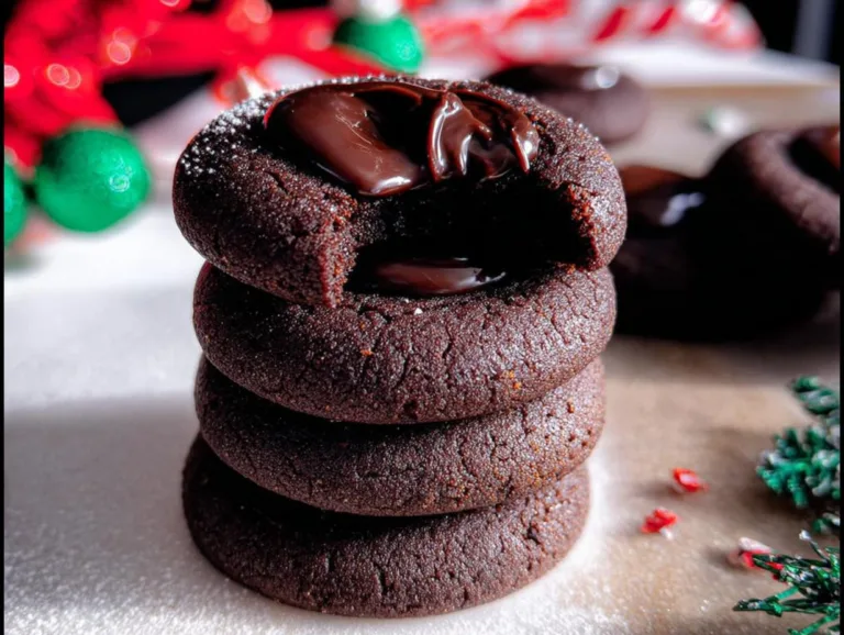 Chocolate Thumbprint Cookies