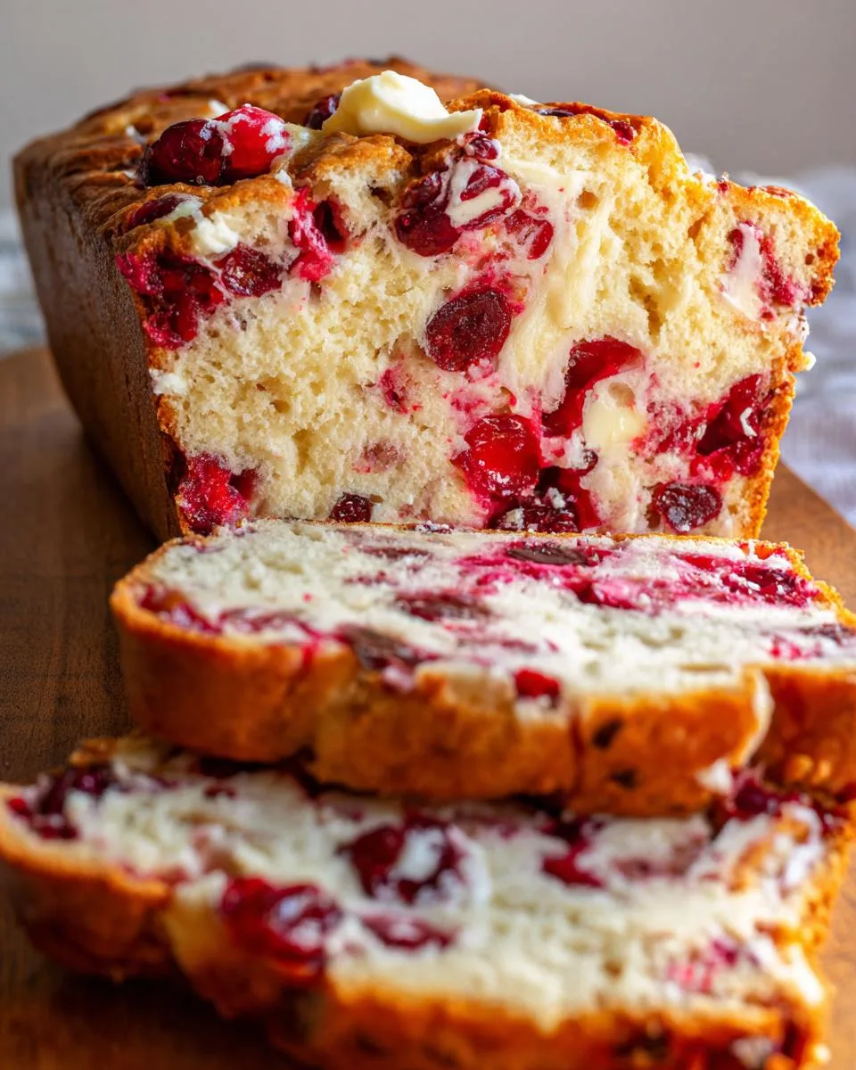 Cream Cheese Cranberry Bread - detail 3