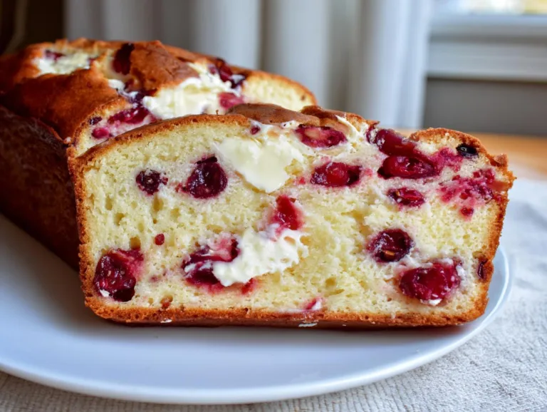 Cream Cheese Cranberry Bread