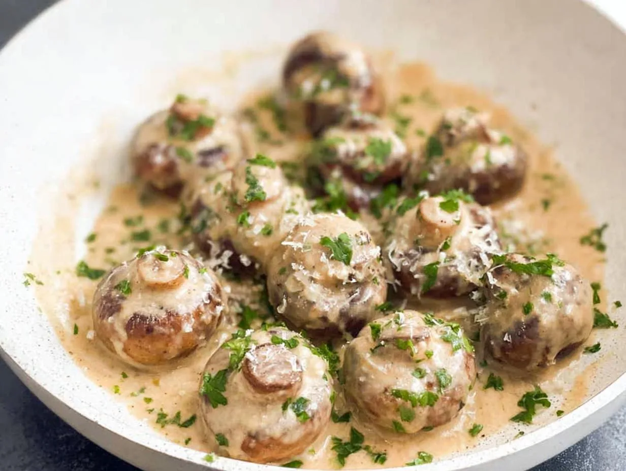 Creamy Garlic Parmesan Mushrooms: 20-Min Bliss in Every Bite