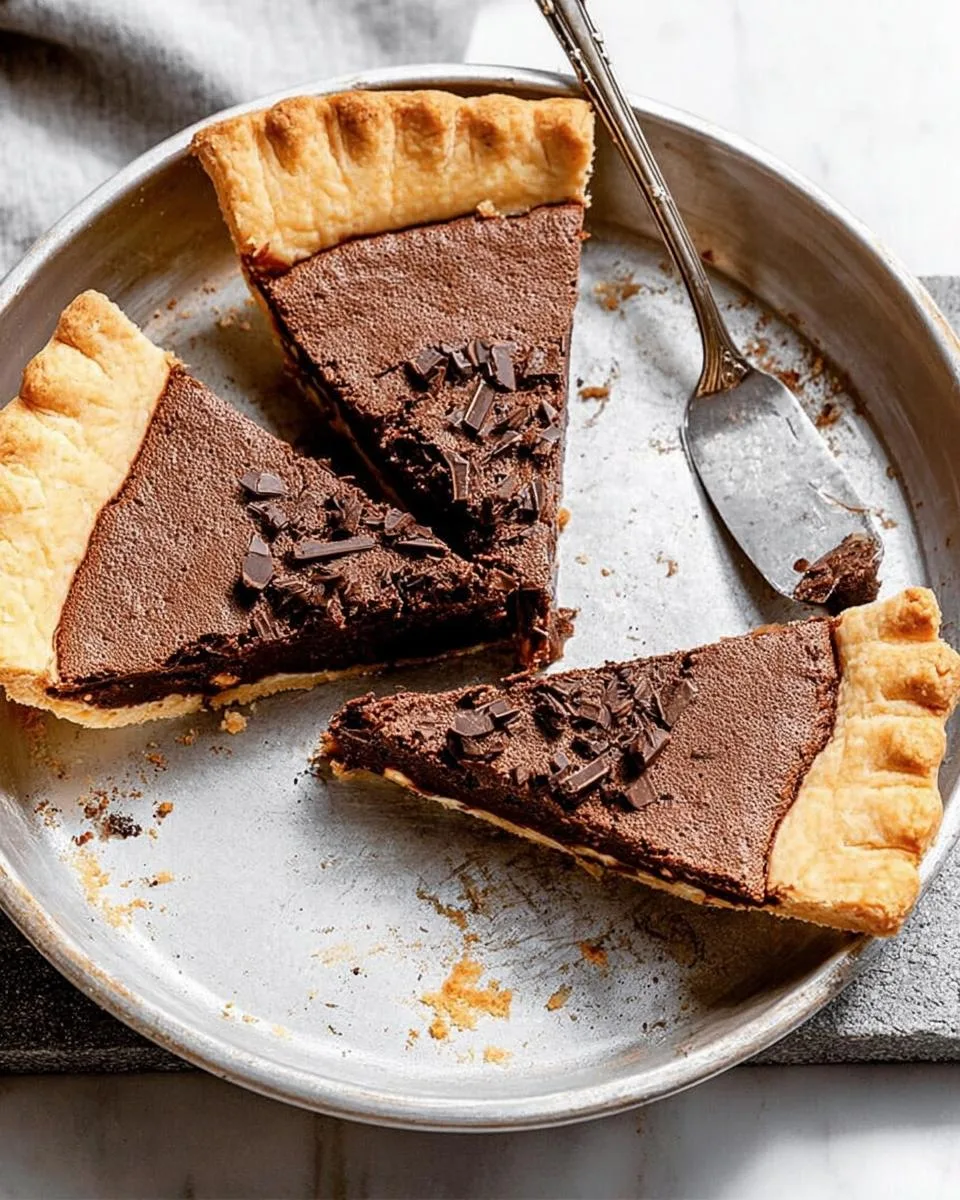 Dark Chocolate Chess Pie - detail 4