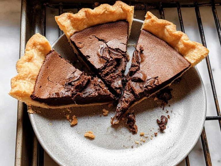 Dark Chocolate Chess Pie
