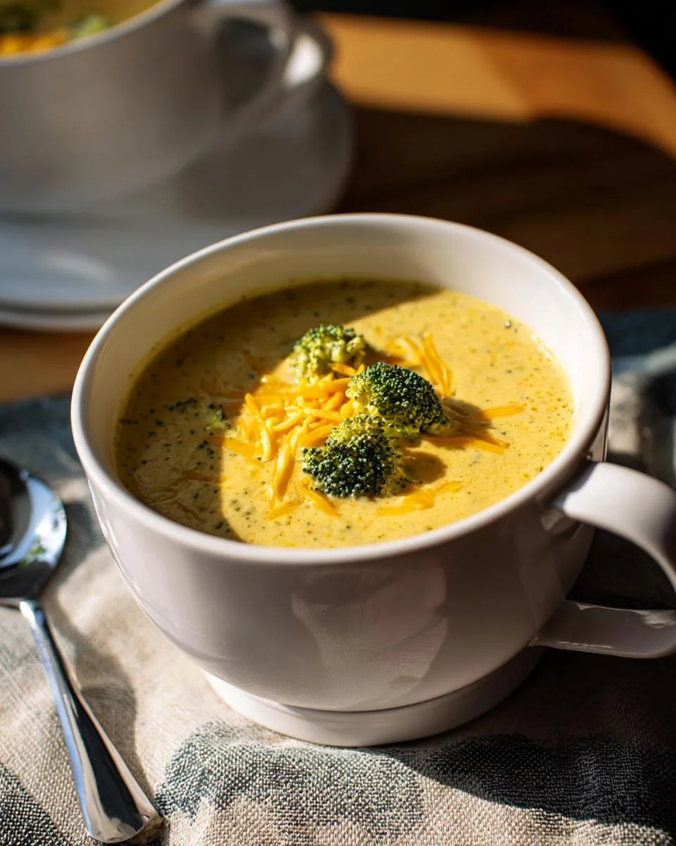 Easy Broccoli Cheddar Soup - detail 3