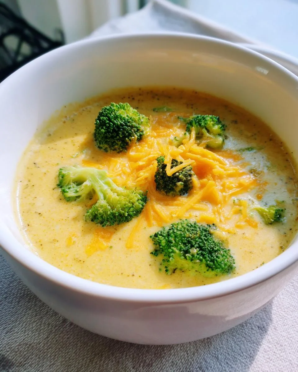 Easy Broccoli Cheddar Soup - detail 4