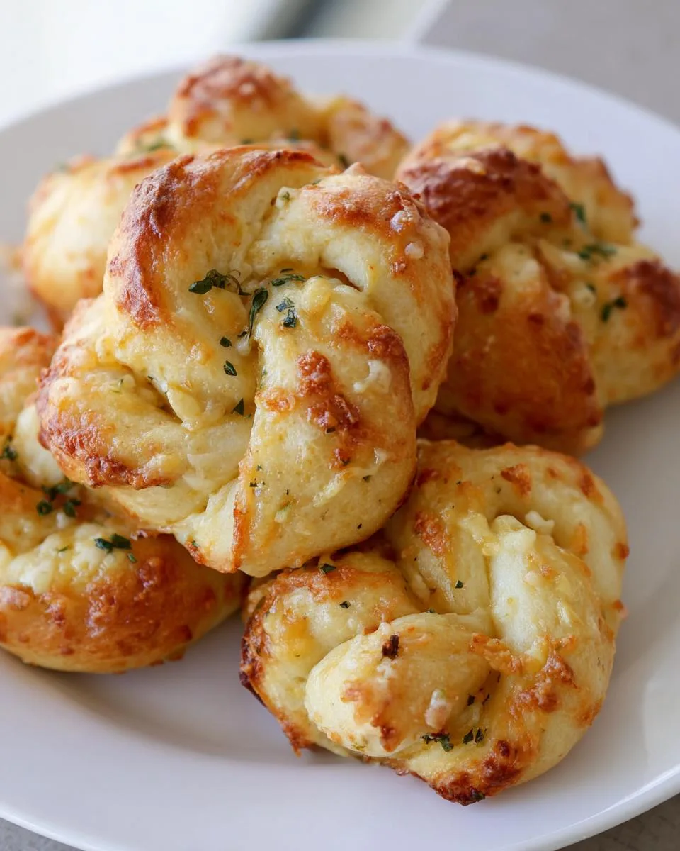 Easy Garlic Parmesan Knots - detail 3