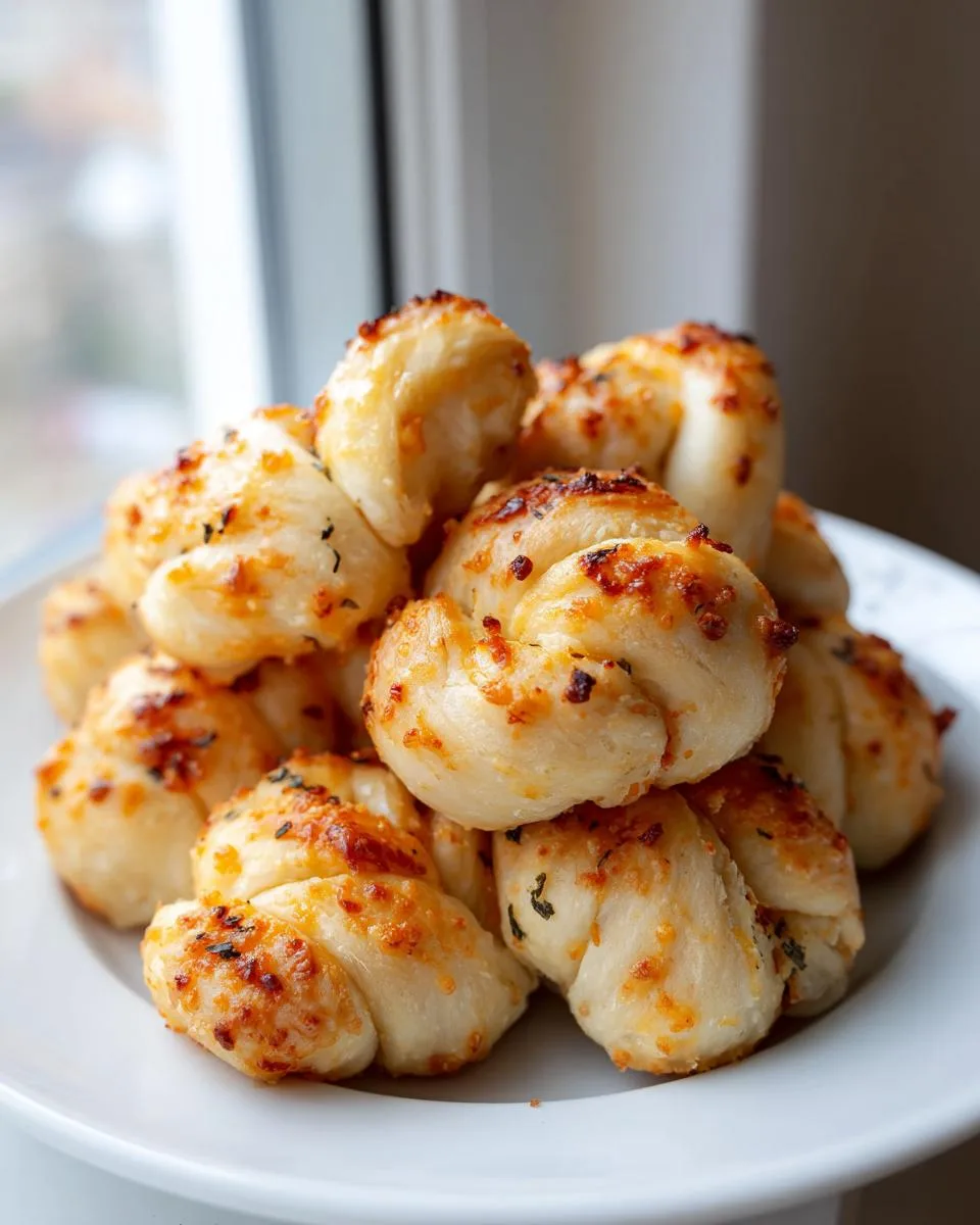 Easy Garlic Parmesan Knots - detail 4