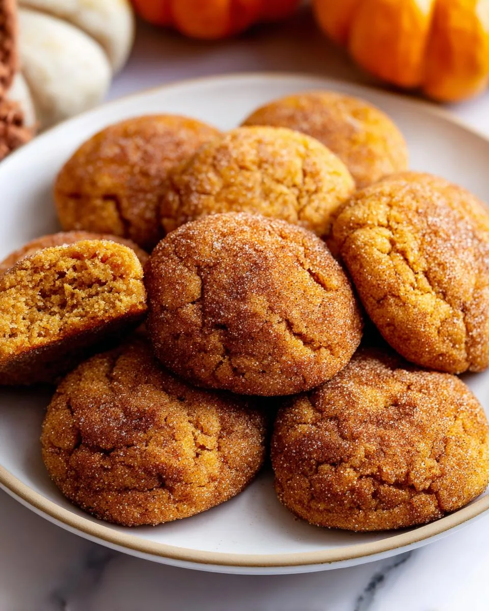 Easy Pumpkin Snickerdoodle Cookies - detail 1