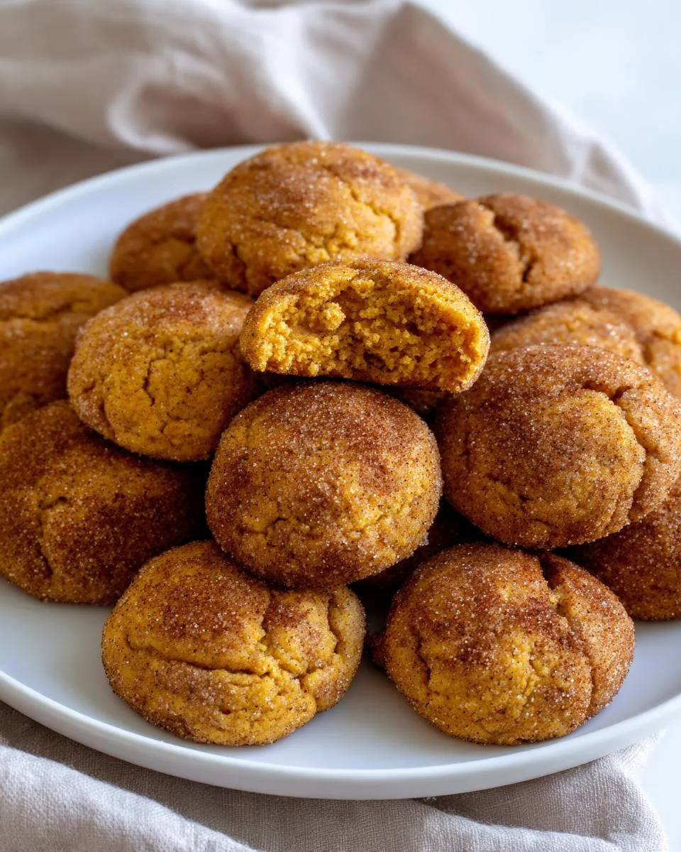 Easy Pumpkin Snickerdoodle Cookies - detail 2